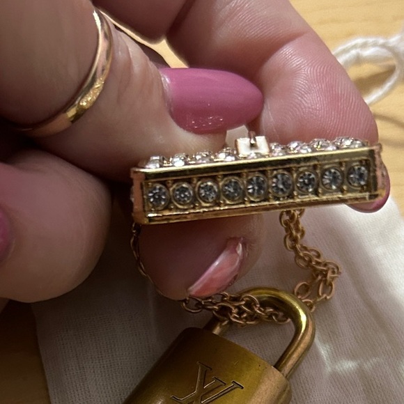 Louis Vuitton Lock and Key #314 Paired With Bag Charm w/ Crystal Accents - Picture 3 of 8